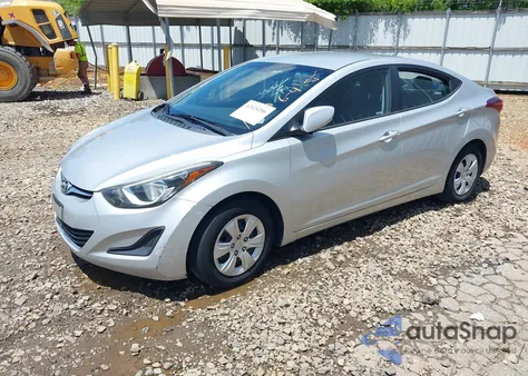 2016 Hyundai Elantra Se from USA, damaged, VIN 5NPDH4AE9GH768620